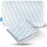 BLISSBURY Stomach Pillow CASE (Case Only) (3.3" H (Standard), Cooling - White)