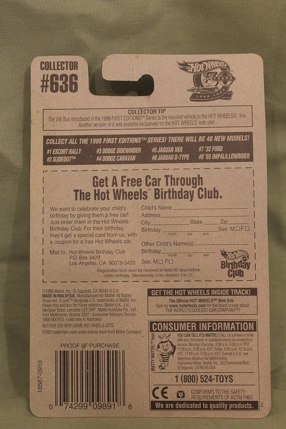 hot wheels 1998 first editions 32 ford