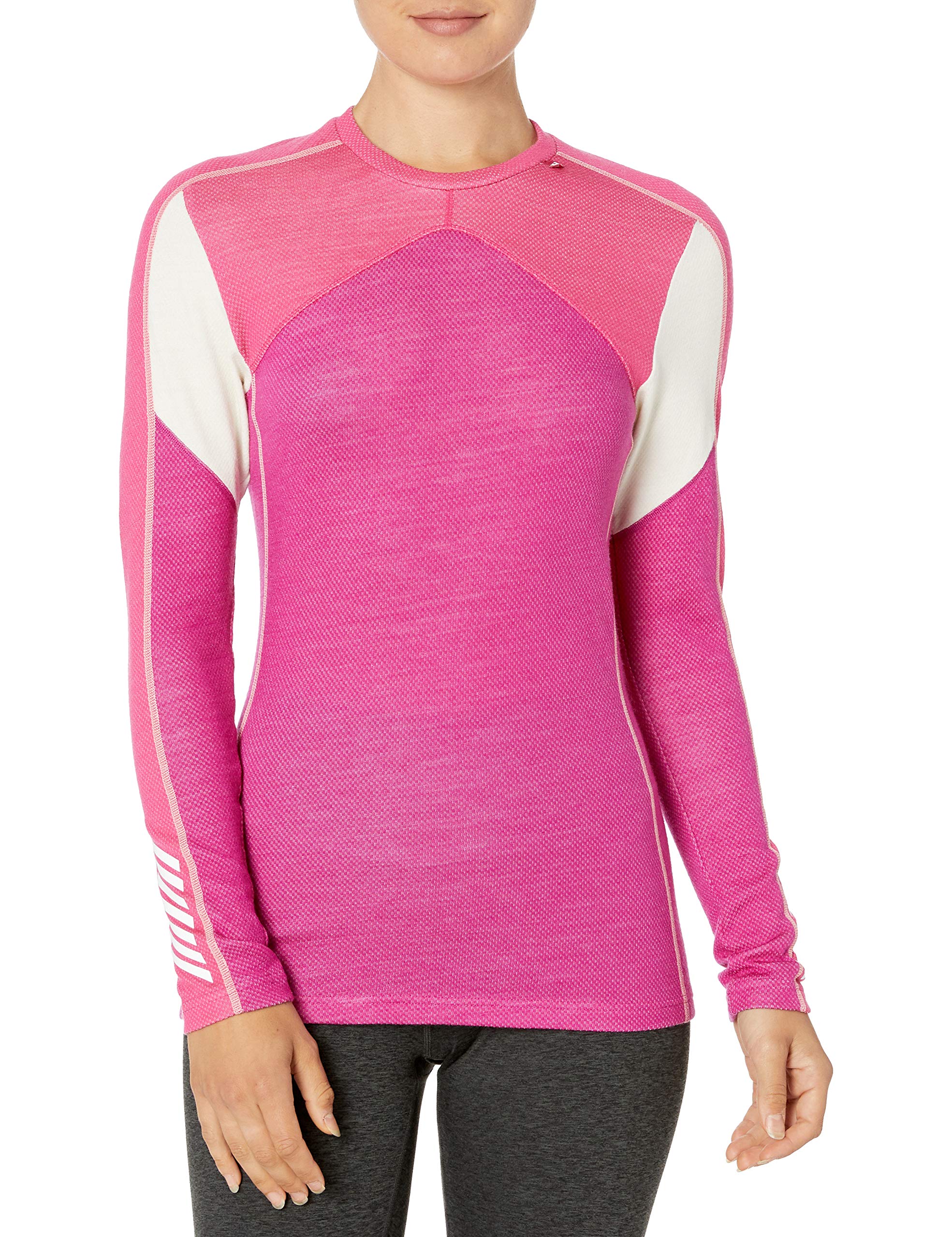 Helly Hansen Women's W Hh LIFA Merino Crew Sports Shirt, Pink (Fusia 039), Small