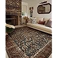 Loloi Chris Loves Julia Jules Collection JUL-10 Ocean/Spice 7'-6" x 9'-6", .13" Pile Height, Area Rug