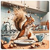 Squirrel Sticker 4 Inch Rodent Tree Squirrel - Waterproof Animal Vinyl Decal for Laptop Water Bottle Car Tumbler - Durable Aesthetic Long-Lasting Stickers for Adults ID44990