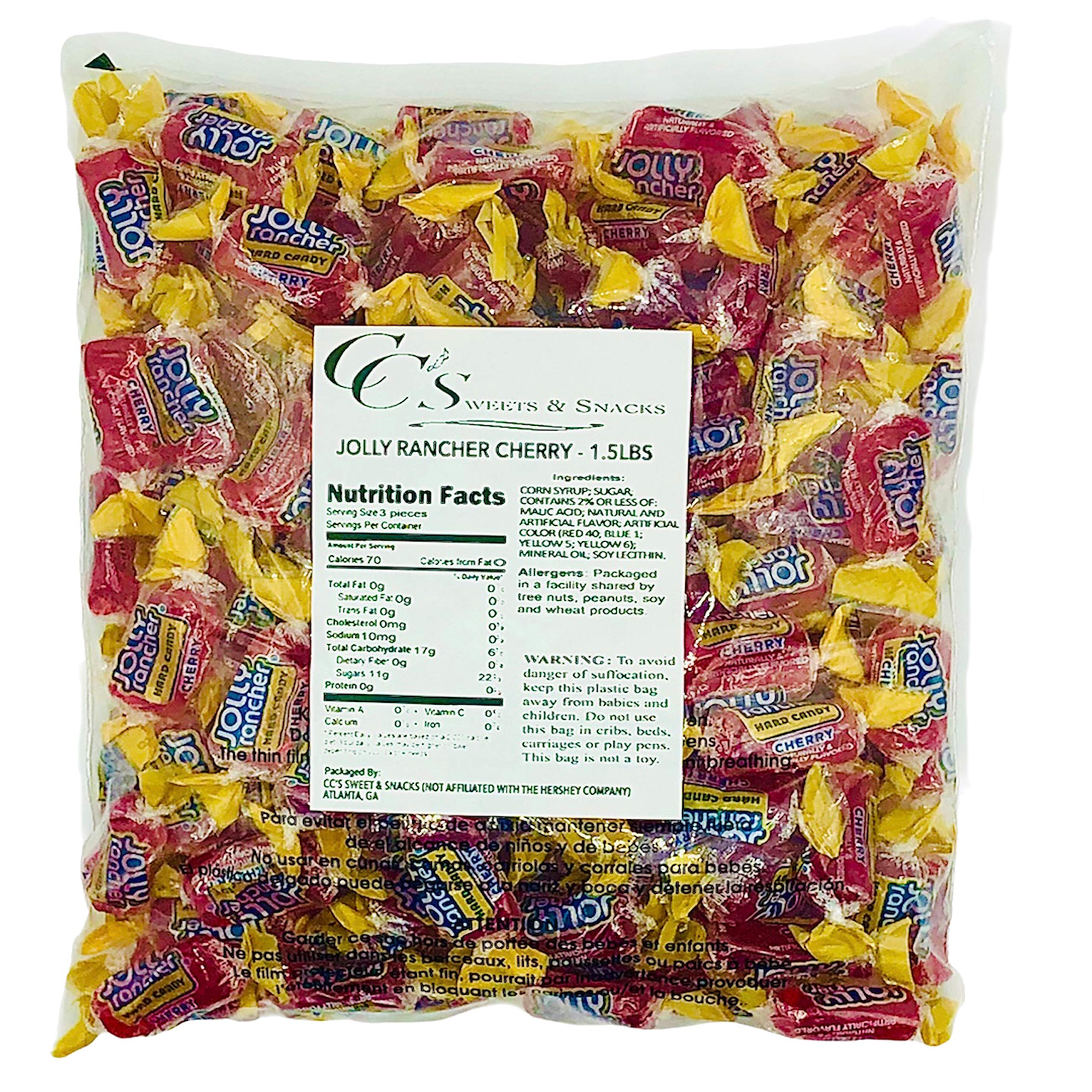 Buy Jolly Rancher Hard Candy Cherry 1.5 lbs Bulk All Red Jolly