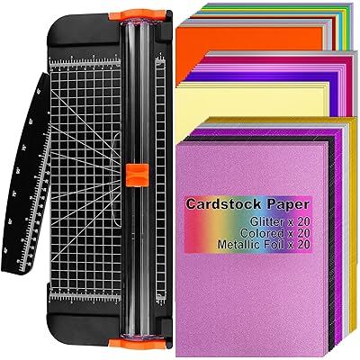 Buy Hiraliy Glitter Cardstock Paper Cutter Bundle 60 Sheets Assorted Glitter Sheets Metallic Foil Paper With Colored Craft Cardstock For Party Decor Scrapbook Origami Circuit Maker Online In Slovakia B08qhj16l6