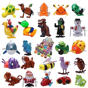 Joyin Toy 24 Pieces Assorted Wind-up Toys for Kids Party Favors (2 Dozen)