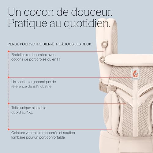 Porte-bébé Omni Classic pour Nouveau-nés et Bambins 0 à 48 Mois