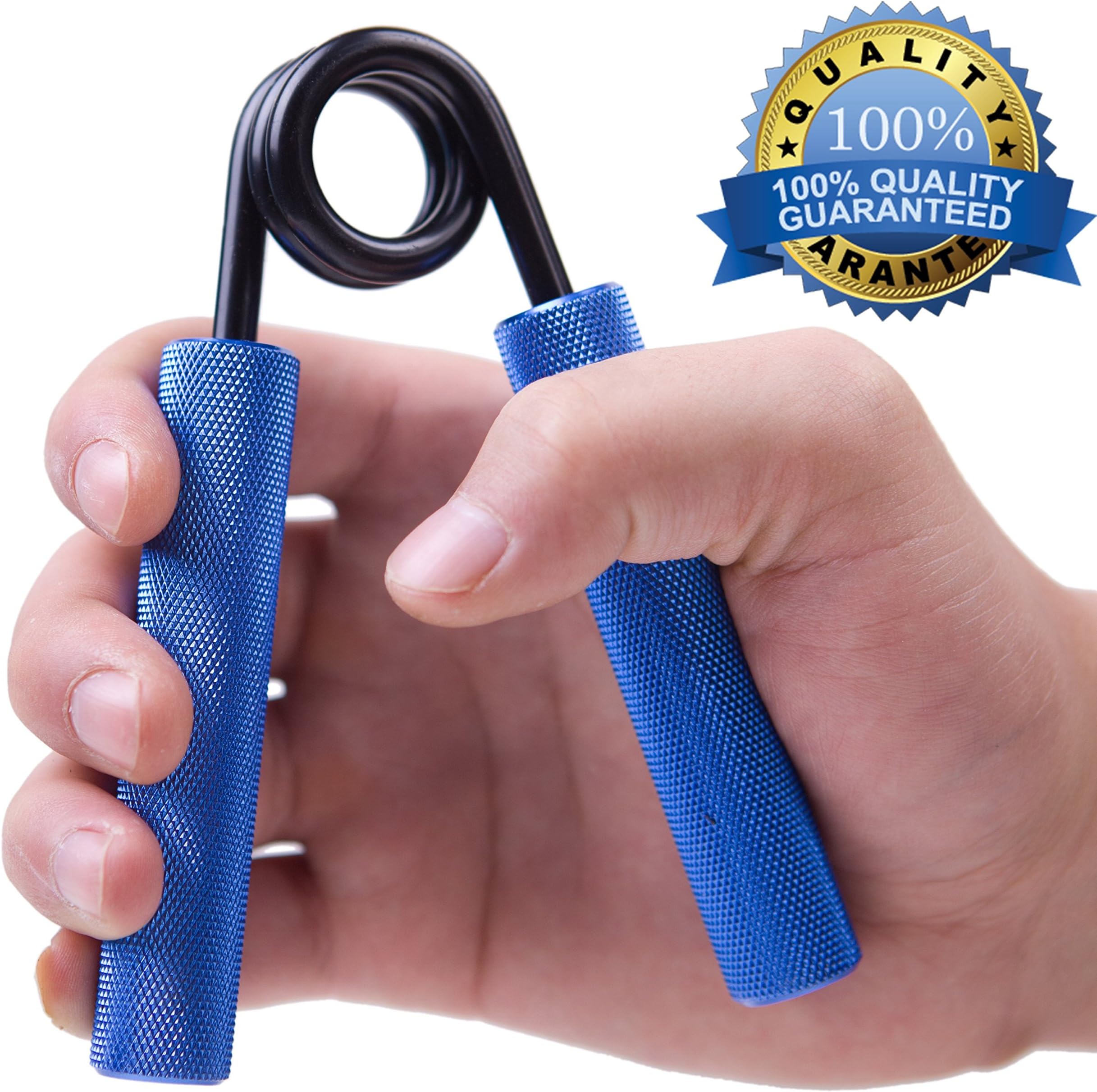xFitness Metal Hand Gripper The Best Grip, Forearm & Finger Exerciser | Singer Gripper in 5 Colors, Resistance Level from 50 lbs. to 350 lbs. with Redefined Ergonomic Knurling