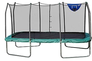 Skywalker Trampolines - Rectangle Jump-N-Dunk Trampoline with Enclosure