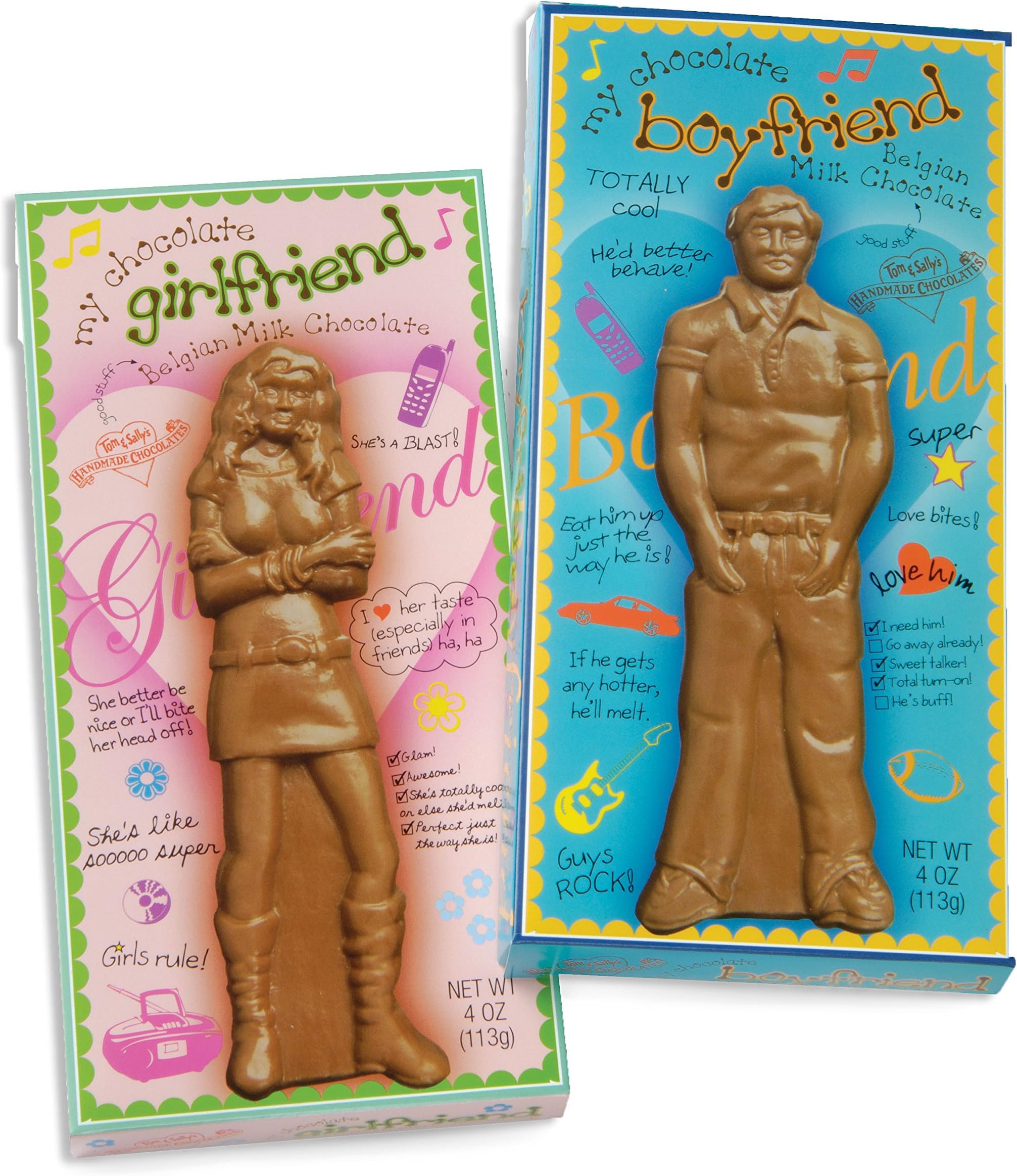 Girlfriend Milk Chocolate Gift Box By Tom and Sally's - 4 Oz