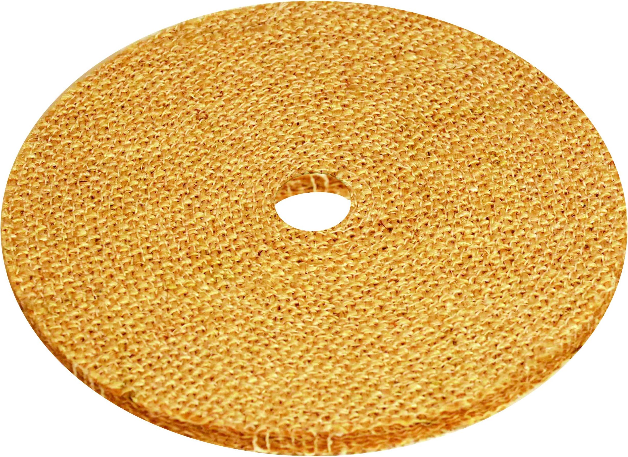 JacksonLea 47419SP Conventional Sisal Buff, Woven Sisal, 10" Diameter, 1" Arbor