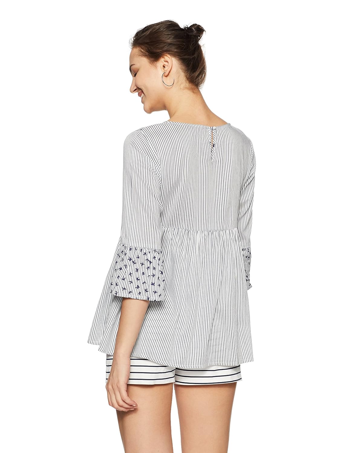 styleville.in women's striped regular fit top