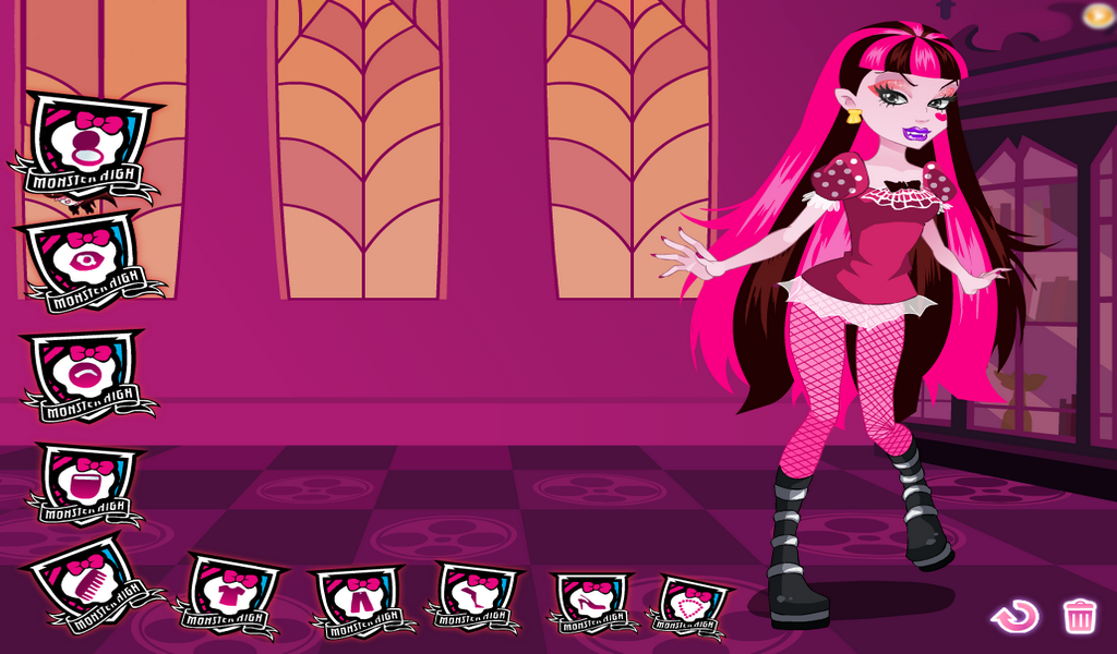 Dress up Draculaura monster on 