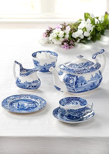 Spode Blue Italian Devonia Tray Serving Bowl Made of Porcelain