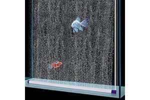 hygger 27.5 Inch Long Aquarium Bubble Bar, Ultra-Fine Quiet Oxygen Diffuser Bubble Curtain Wall, Self-Sinking Design Fish Tank Bubbler Decorations for Freshwater Saltwater