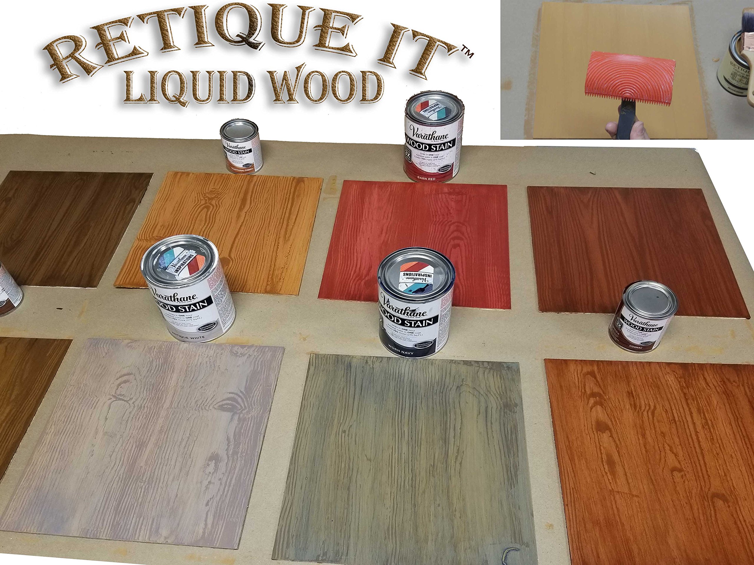 Retique It RETQ Liquid Wood, Deluxe Starter Kit, LWLightwood on
