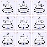 JEWPARK 9PCS Evil Eye Bracelets for Women Men Handmade String Bracelets Braided Good Luck Bracelet Adjustable Protection Bracelet Evil Eye Jewelry Gifts