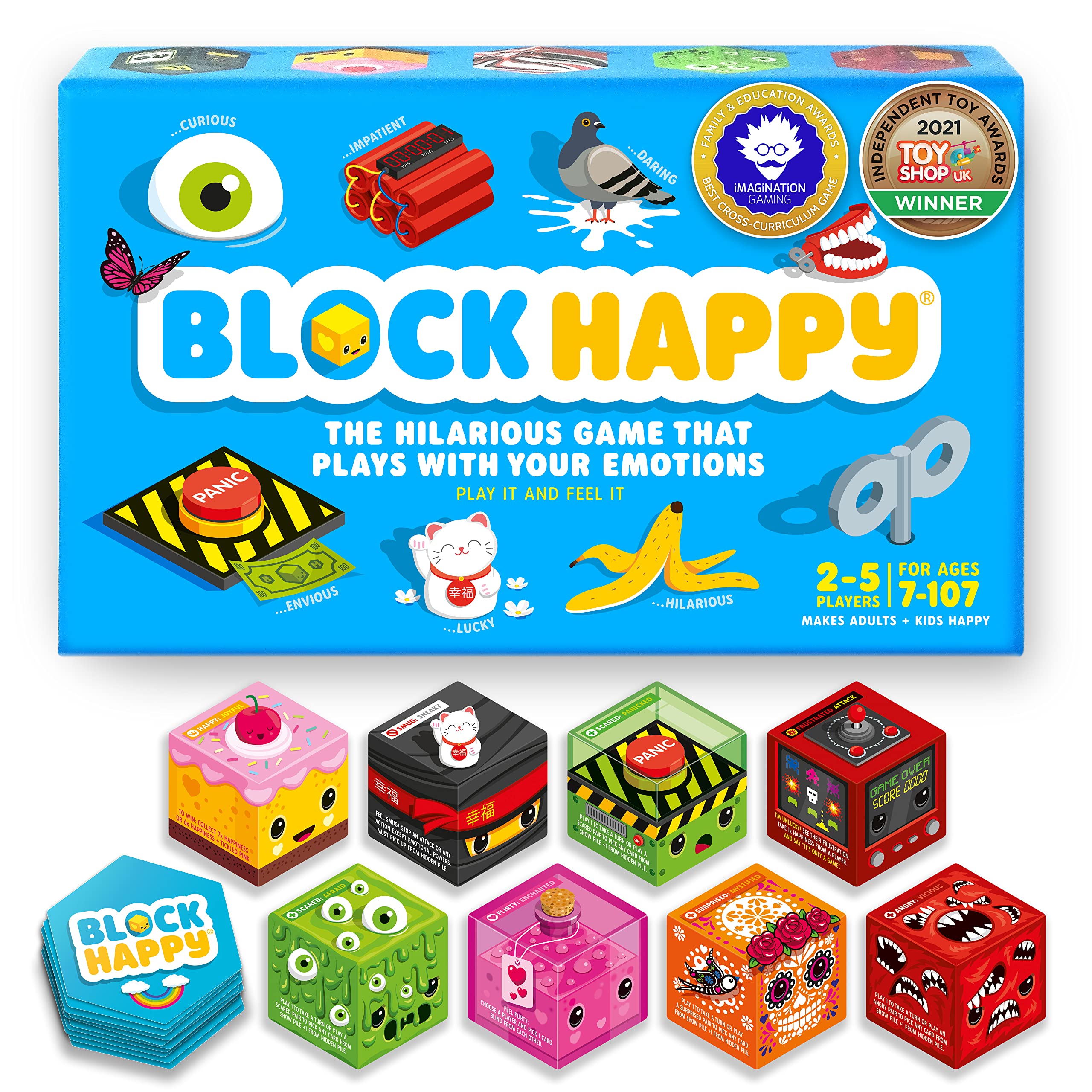 Block Happy Award Winning Family Board Game | Play your Emotions | Best Family Game for Kids Teens Adults
