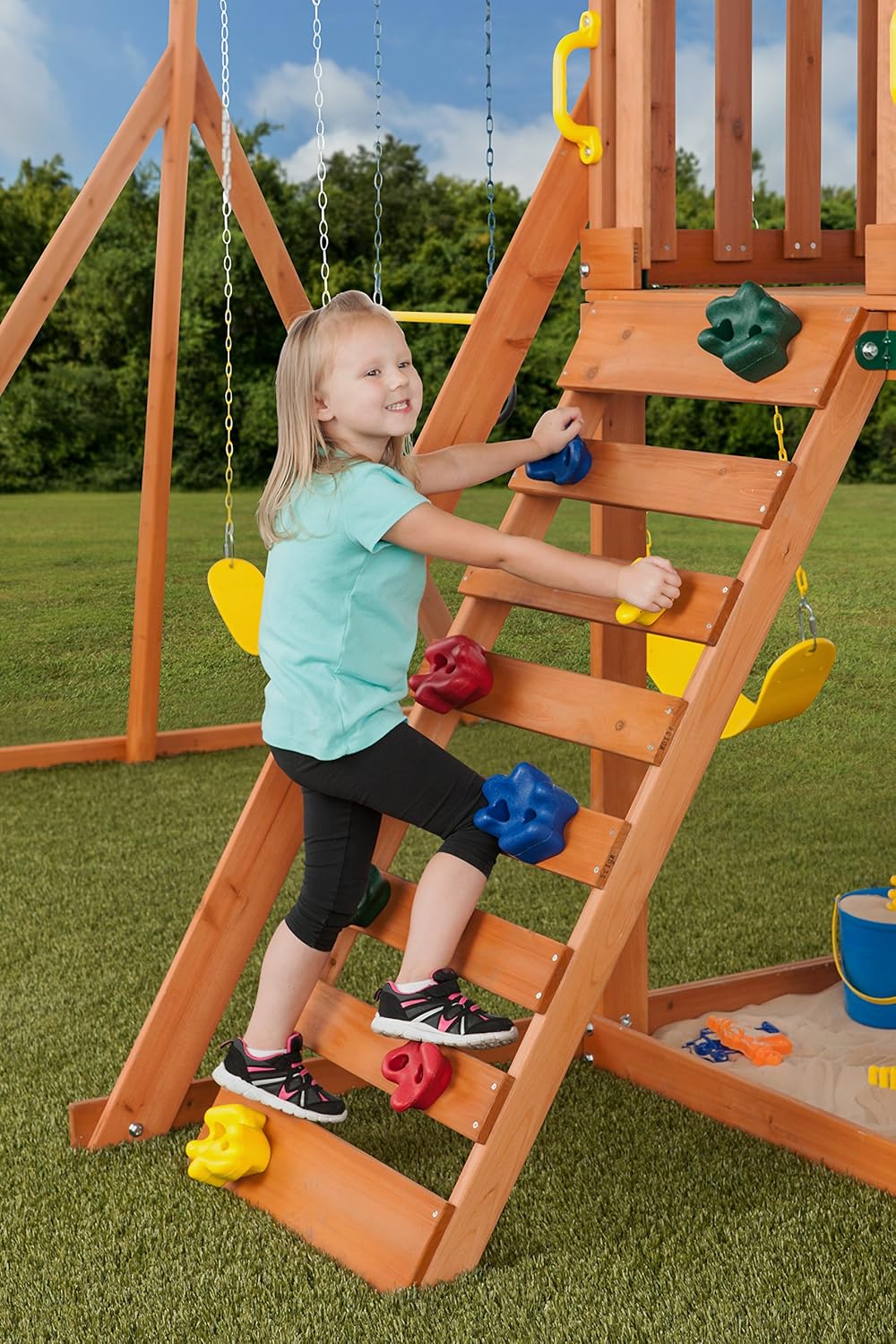 creative cedar designs woodlands swingset