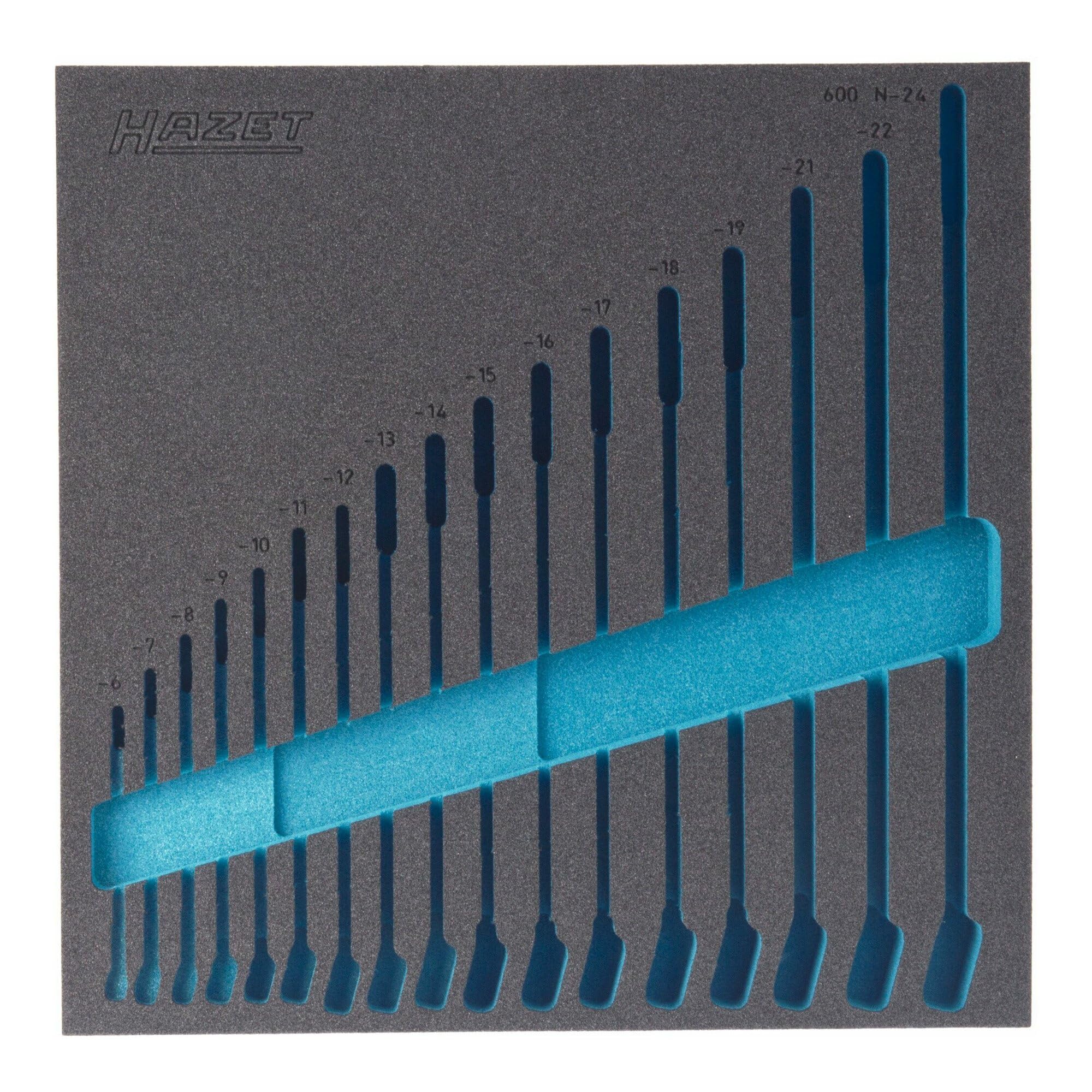 HAZET 163-98L 2-Component Soft Foam Insert - Multi-Colour