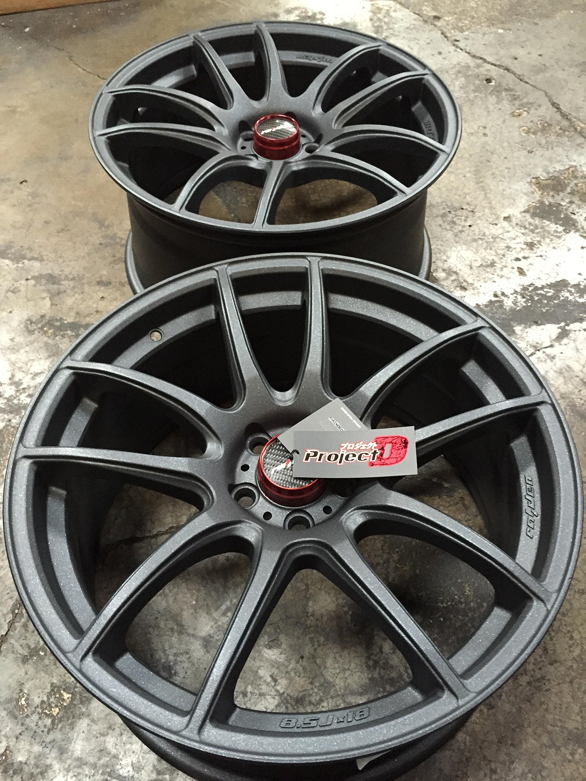 King Of Rims 18" Lenso Project D spec E 5x100 wheel Car Rims Set of