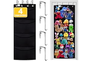 Zebricolo,stuffed animal storage,The solution you have been looking for,stuff animal organizer,Holds a lot,toy storage,Way better than the ceiling hammocks,over the door,stuffy storage,Black