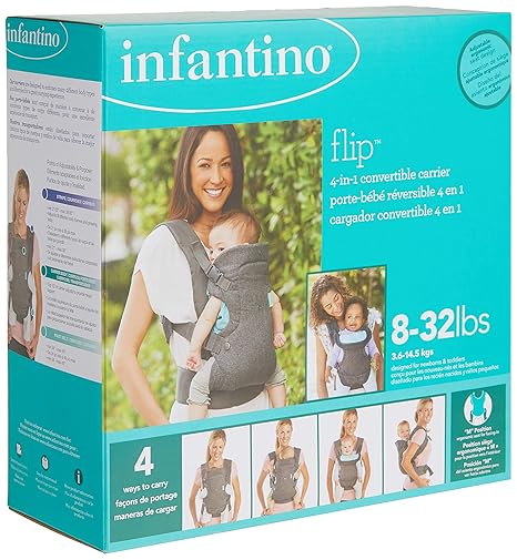 Amazon Com Infantino Flip Advanced 4 In 1 Convertible Carrier Gray One Size Industrial Scientific