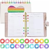 3000 Pack Hole Reinforcement Stickers, 10 Watercolor Designs Paper Hole Protectors Self-Adhesive Hole Punch Reinforcement Circle Labels for Loose-Leaf Paper Sheets (Outer 0.5&rdquo;, Inner 0.25&rdquo;)