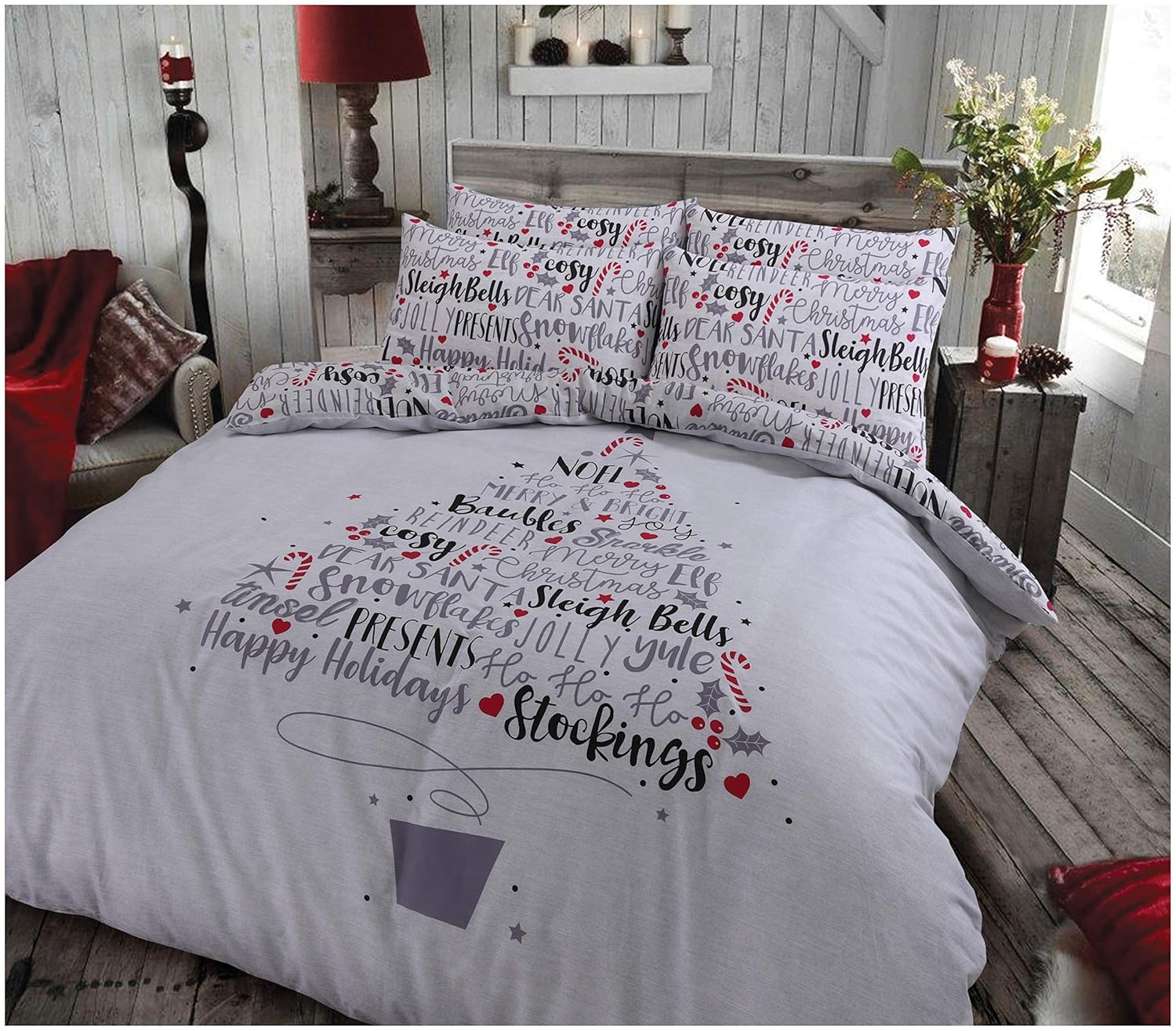 Double Weihnachten Kreidtafel Indigo Weihnachtsmann Weihnachten Tier