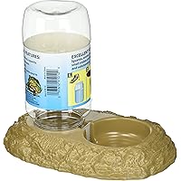 DSQSasahip Reptilien Futternapf 2in1 - Automatischer Futter- Und Wasserspender Für Schildkröten