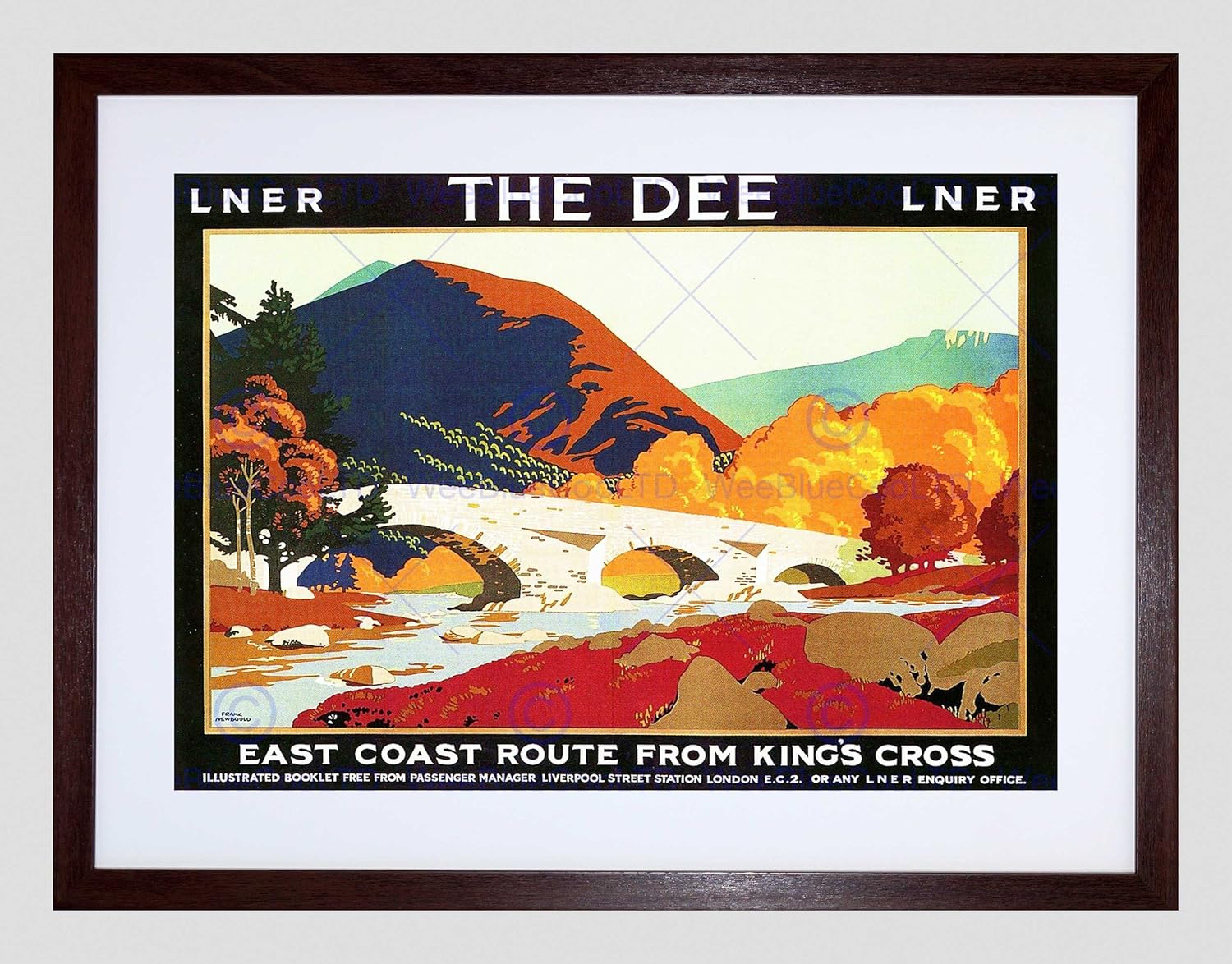 Amazon Com The Art Stop Travel Train Rail River Dee Aberdeen