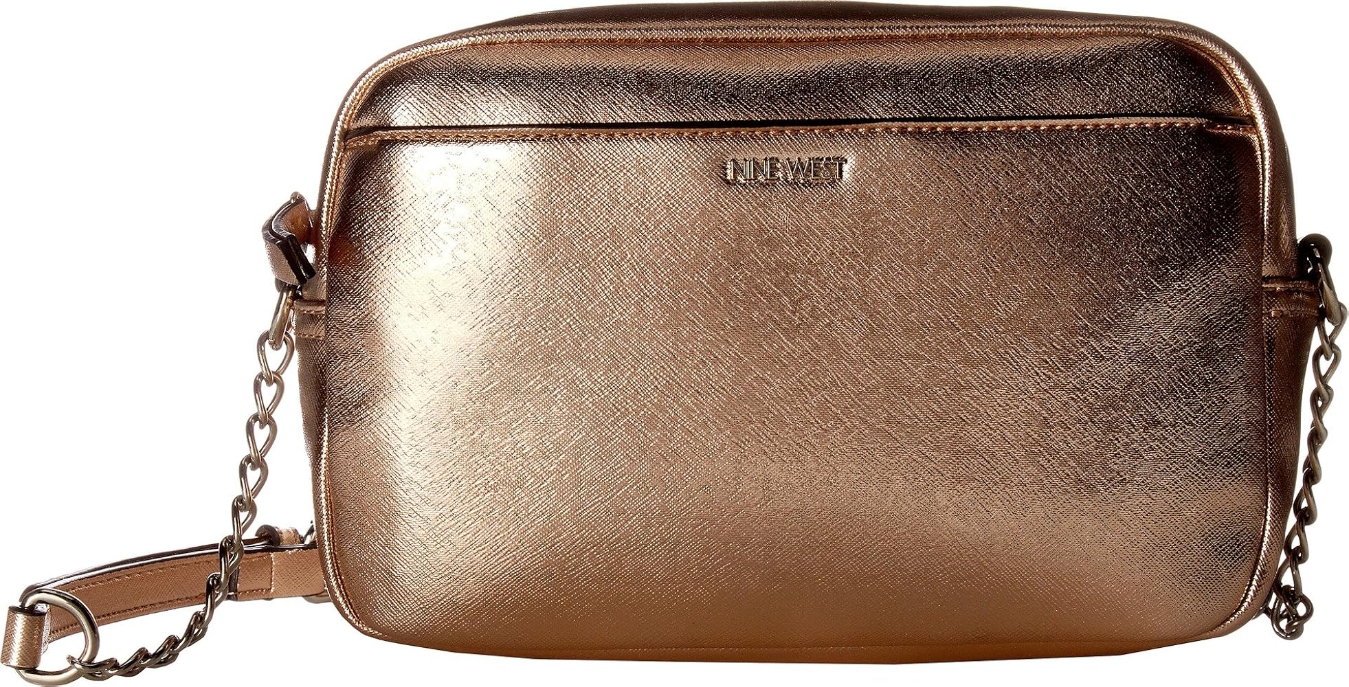 nine west rose gold purse