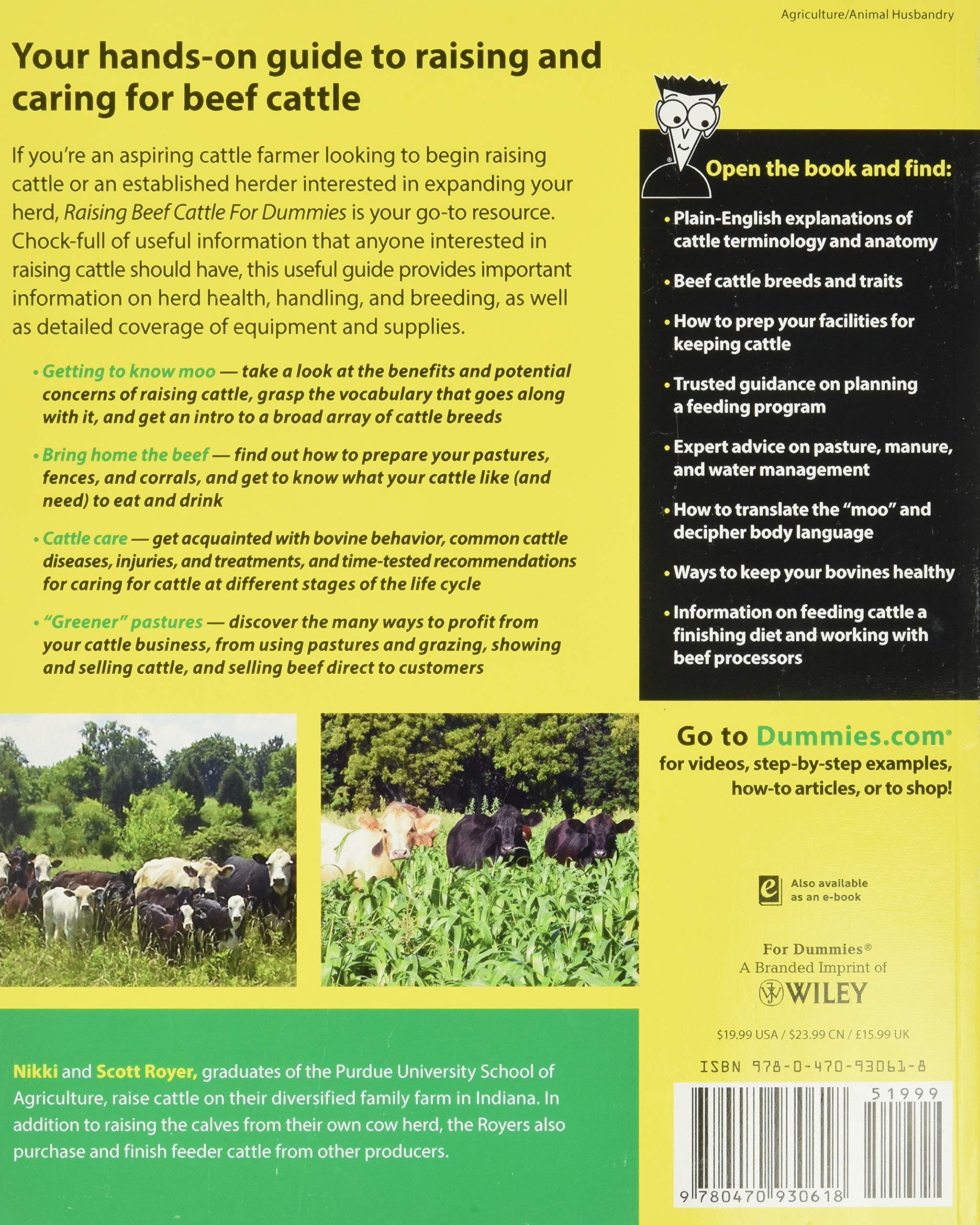 Raising Beef Cattle For Dummies Raising Beef Cattle For Dummies Paperback Kindle