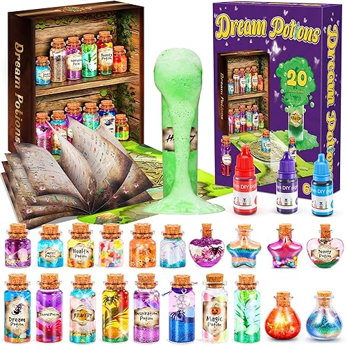 Subtail Potion Making Kit Children - Craft Kits for Kids - Christmas Gifts for 6 7 8 9 10 Year Olds Girls - Potions Kits for Kids Girls Toys Age 6 7 8 9 10 - Best Halloween Gifts Magic Kid Craft Kit