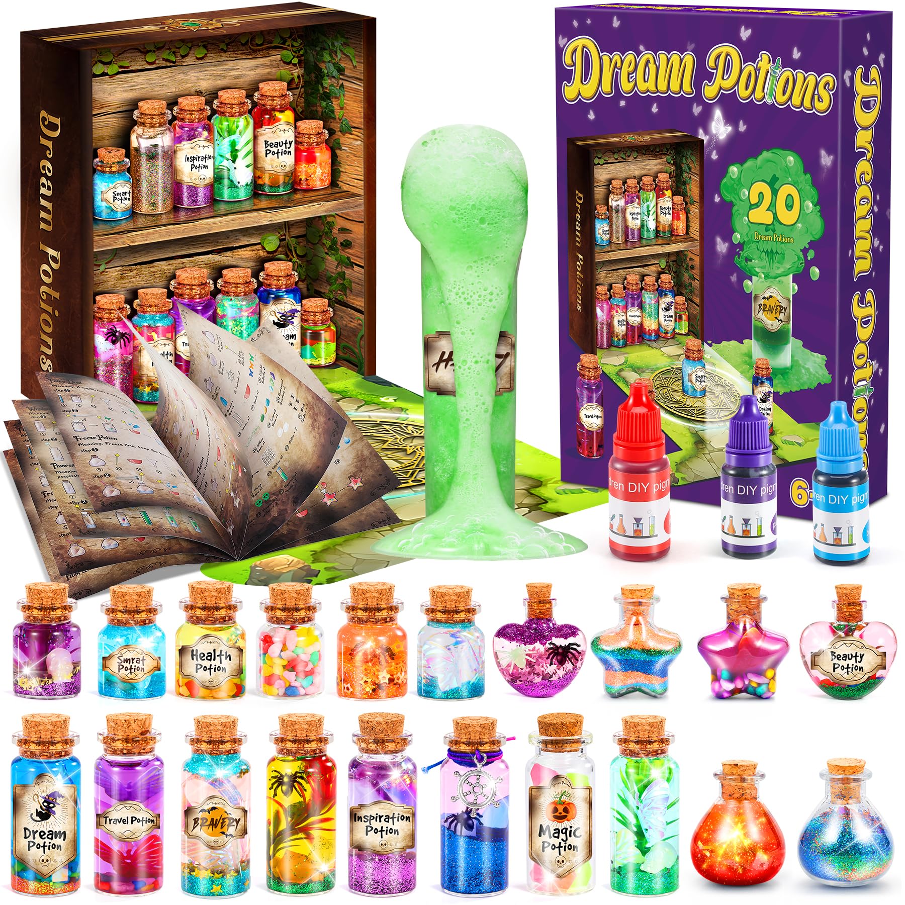 Subtail Potion Making Kit Children - Craft Kits for Kids - Gifts for 6 7 8 9 10 Year Old Girls - Potions Kits for Kids Girls Toys Age 6 7 8 9 10 - Christmas Halloween Easter Gifts Magic Kid Craft Kit — image 1
