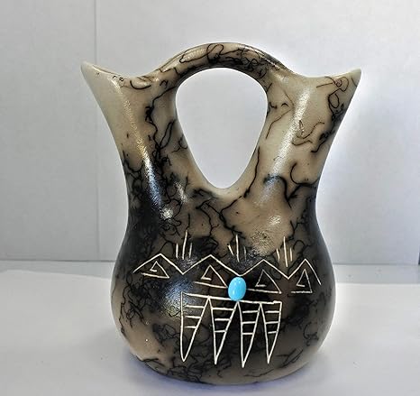 Desert Decor Bohemian Decor Ombre Indigo Vase Ceramic Vase Vintage