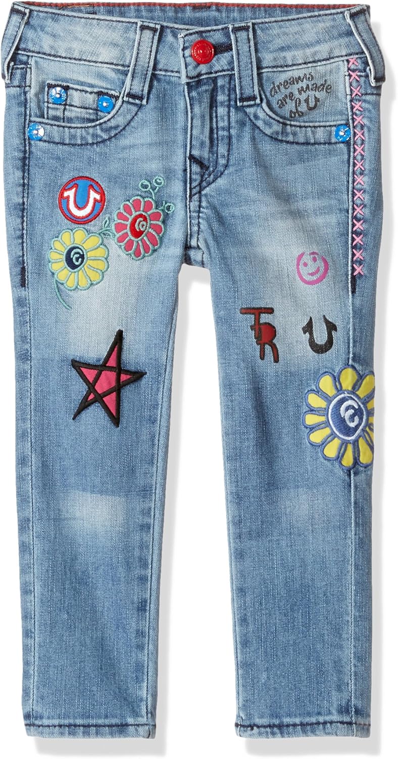 true religion jeans with patches