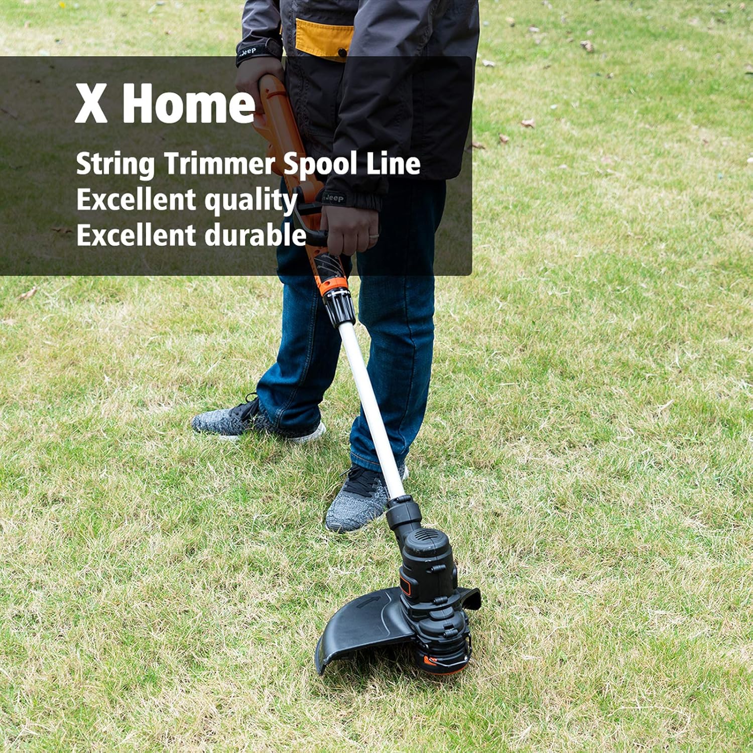 X Home AF-100 Weed Eater Spools and Cap Combo Set, Compatible with Most Black and Decker String Trimmers, Durable and Easy to Install (6 x Spool + 1 x Cap) : Garden & Outdoor