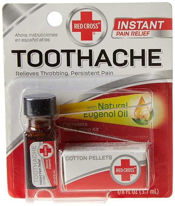 Amazon Com Red Cross Toothache Medication Drops Health Personal Care