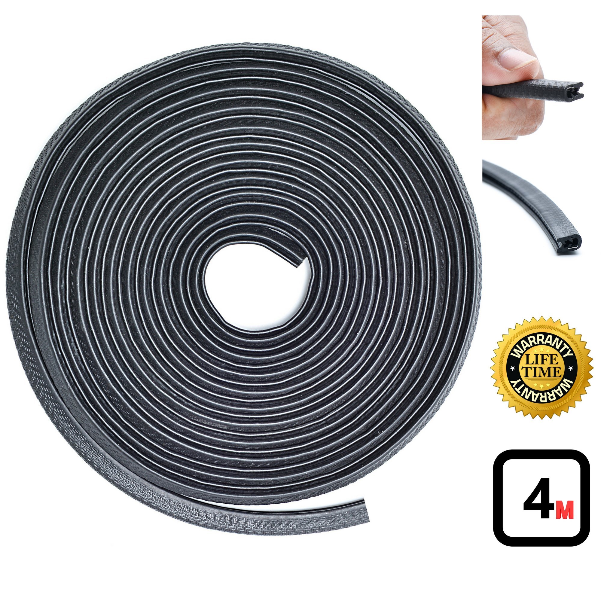 COSMOSS Car Door Edge Guards Automotive Door Trim Protector Strips Self