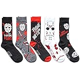 Hyp Friday the 13th Jason The Day Everyone Fears Men's Crew Socks 5 Pair Pack