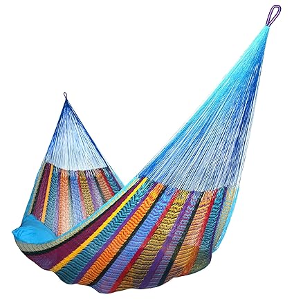 Hammocks Rada- Handmade Yucatan Hammock - Matrimonial Size Tropical Multicolor - True Comfort, True Quality, Worlds Best Handmade Hammock- 100% No-Hassle Satisfaction