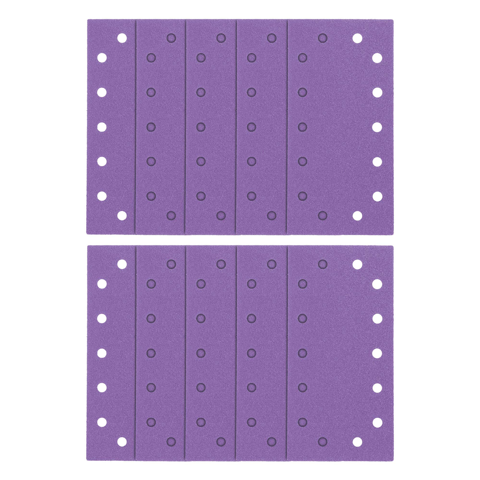 Trend Zirconium 1/2 Sheet 115 x 230mm 60 Grit Sanding Sheets, AB/HLF/60Z, Pack of 10