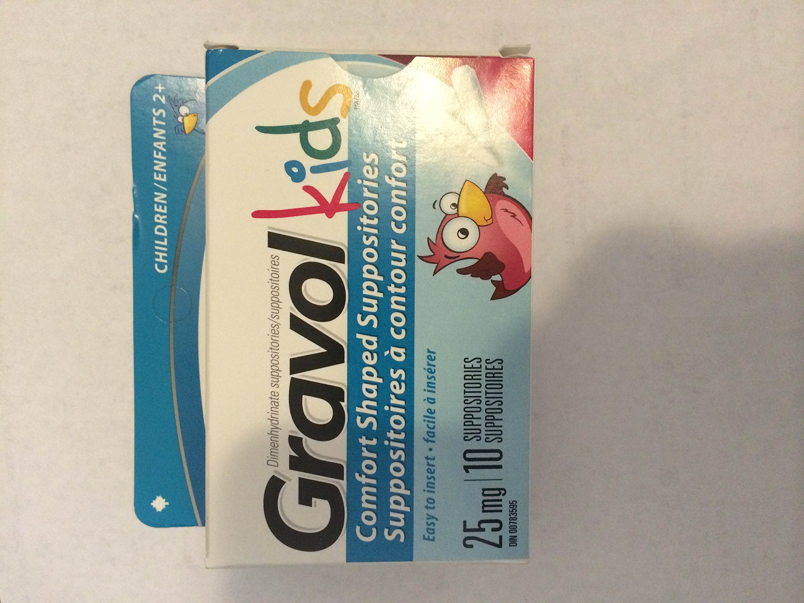 Gravol Suppositories Antinauseant for NAUSEA, VOMITING