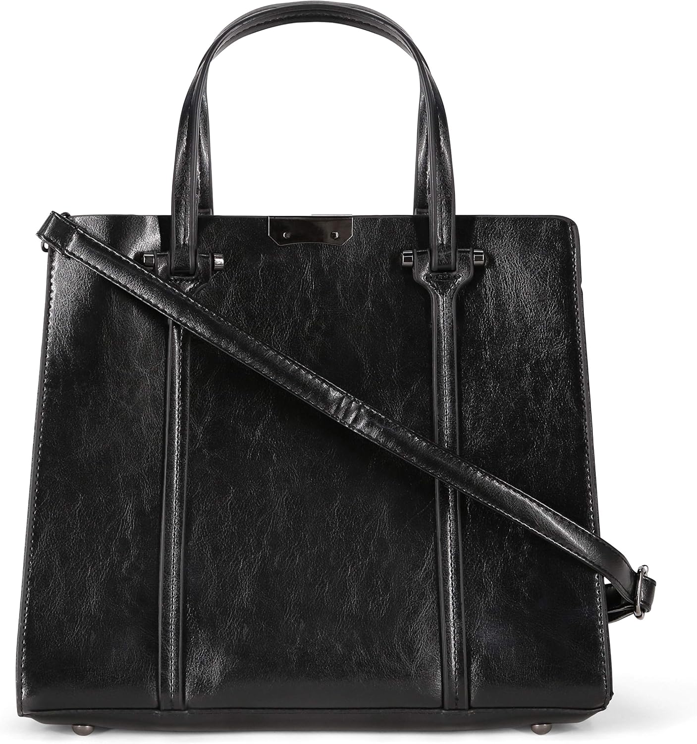 Vegan Leather Smart Woman’s Work Tote Handbag BigaMart