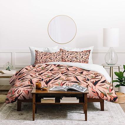 Amazon Com Bird Of Paradise Duvet Cover Set King Size