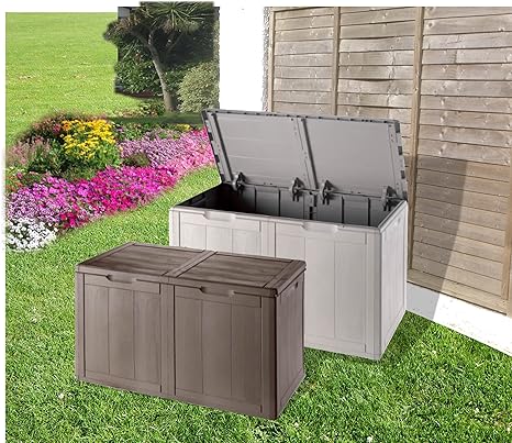 Amazing wetterfest Outdoor Garten Aufbewahrungsbox – Grau Medium.