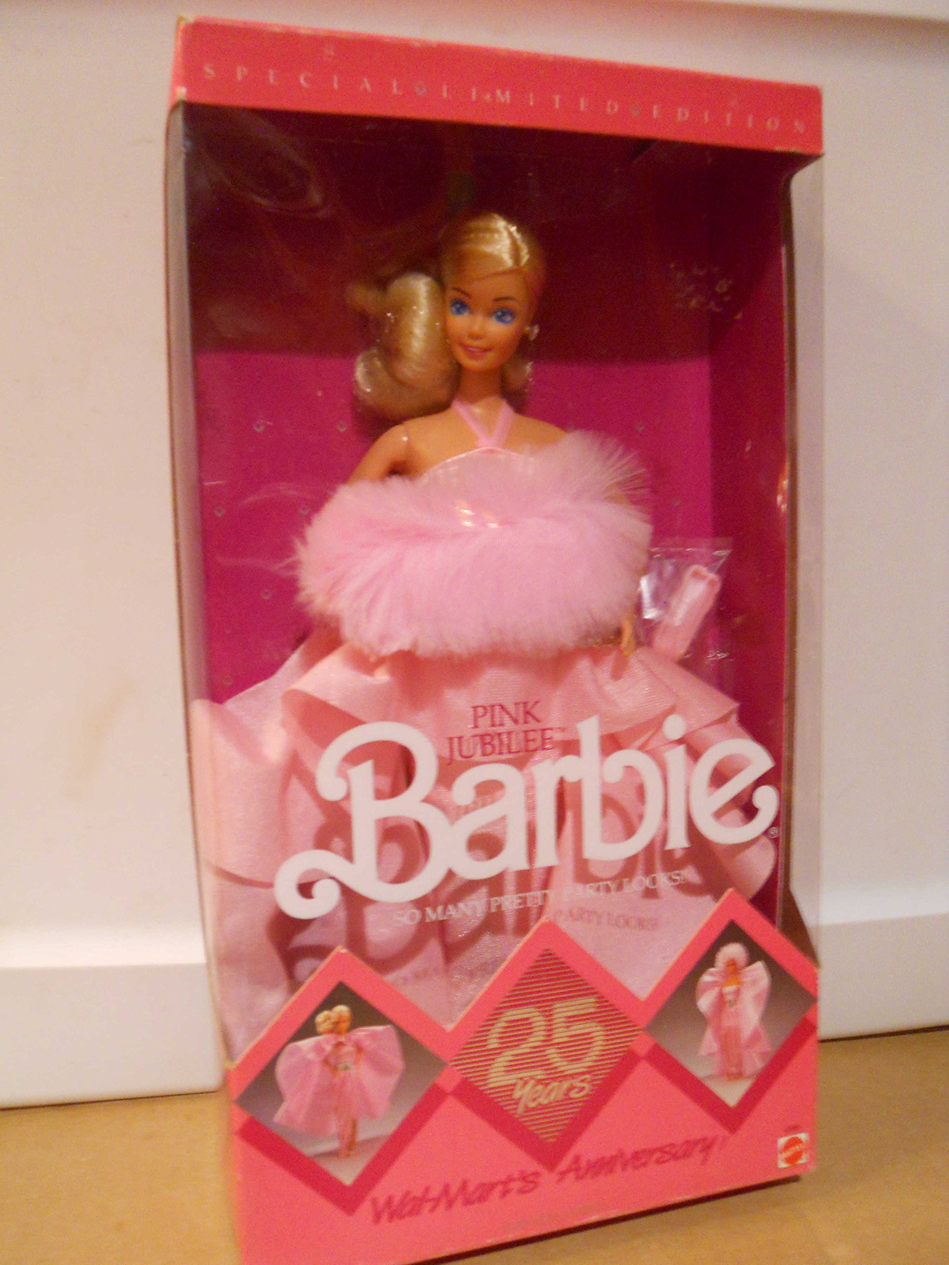 Photo 1 of Barbie Walmart 25th Anniversary Pink Jubilee Blonde Doll by Mattel
