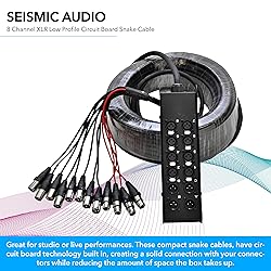 Seismic Audio Speakers 8 Channel Low Profile XLR