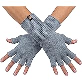 Evolution Knitwear Alpaca Knit Fingerless Gloves - Made in the USA - Super Soft Baby Alpaca - Small
