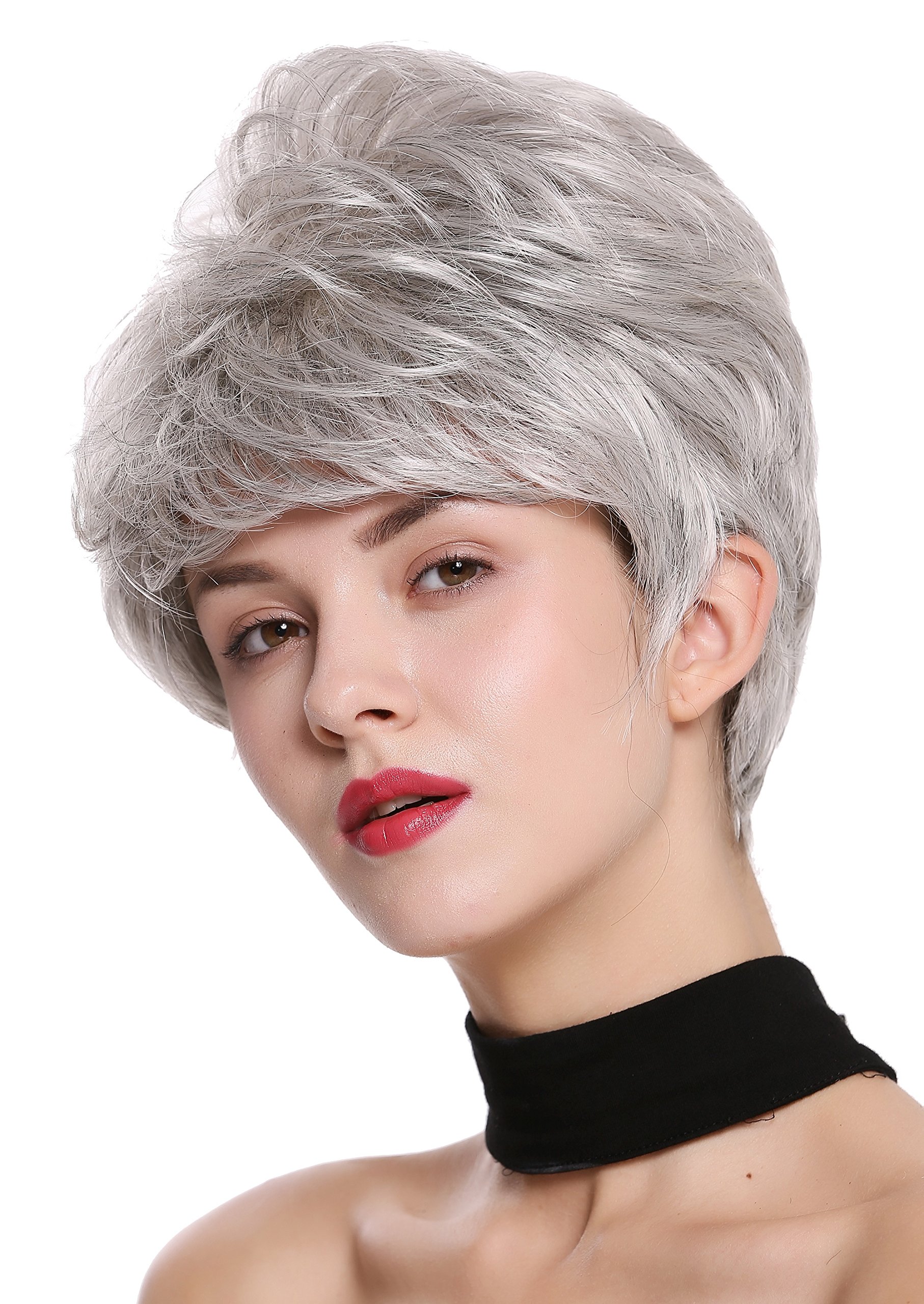 WIG ME UP - DW2461-51 Lady Gents Man Quality Wig short teased voluminous silver gray