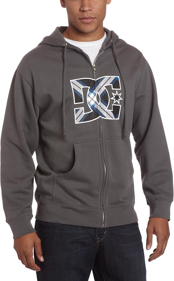 DC Men's Cald Hoodie Sweater, Charcoal, Small Clothing